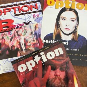 Option music Magazine My Bloody Valentine, portishead  #44, 63, 71, 1992 '95 '97